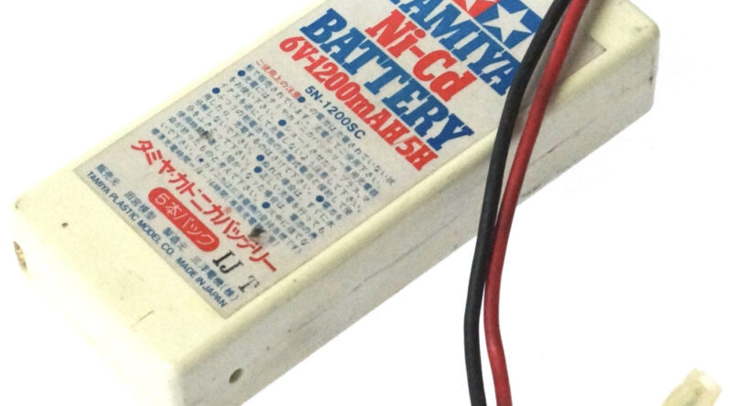 [5N-1200SC TAMIYA Ni-Cd BATTERY 6V]TAMIYA タミヤ カドニカバッテリー6V-1200mAh バッテリーセル交換