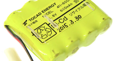 [TOCAD ENERGY 4N-600AA]エニーテレコン PT-27T、PT-25T、ARD-812T 他バッテリーセル交換