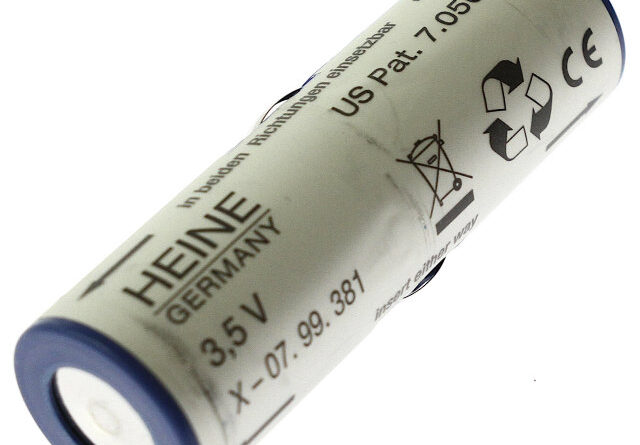 [X-07.99.381、US Pat. 7.056.619]HEINE ハイネ 検眼機器等 3.5V Li-ion バッテリーセル交換