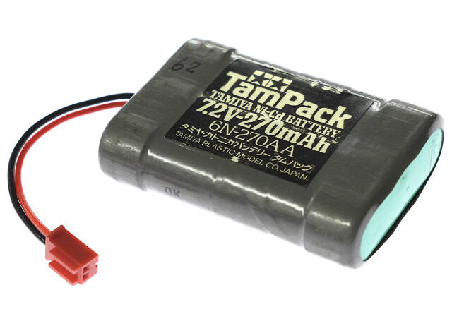 [6N-270AA]田宮 TAMIYA タミヤ タムパック TamPack 7.2V-270mAh バッテリーセル交換