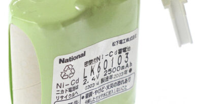[LK60103]パナソニック電工 安心灯 他 バッテリーセル交換